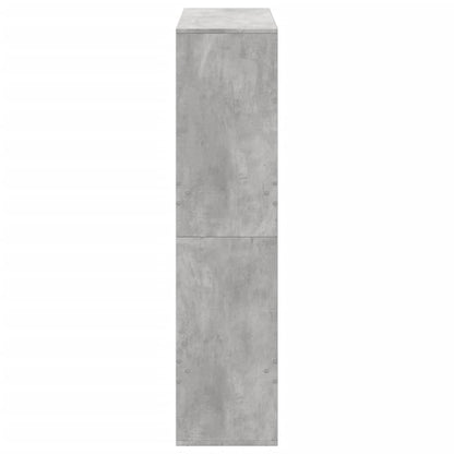 Boekenkast 100x33x135 cm bewerkt hout betongrijs