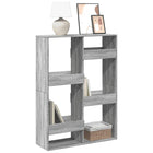 Boekenkast 100x33x135 cm grijs sonoma eiken
