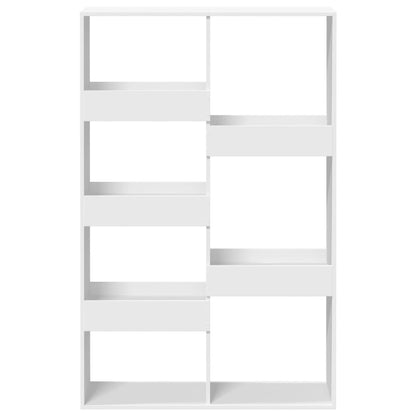 Boekenkast 100x33x155,5 cm bewerkt hout wit