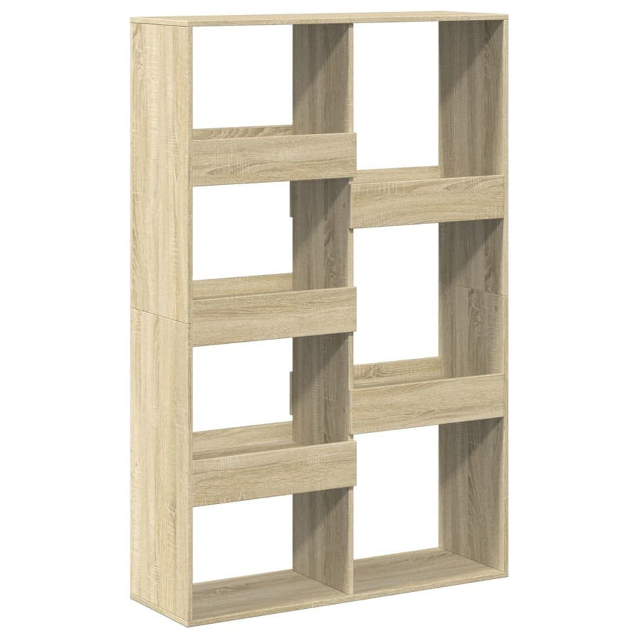 Boekenkast 100x33x155,5 cm bewerkt hout sonoma eikenkleurig