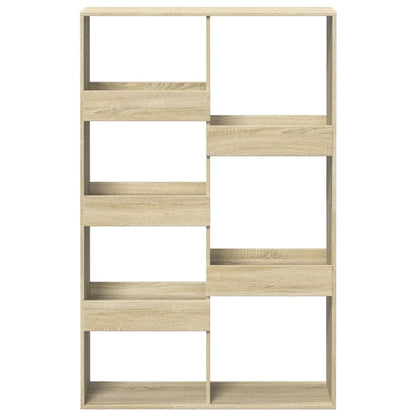 Boekenkast 100x33x155,5 cm bewerkt hout sonoma eikenkleurig