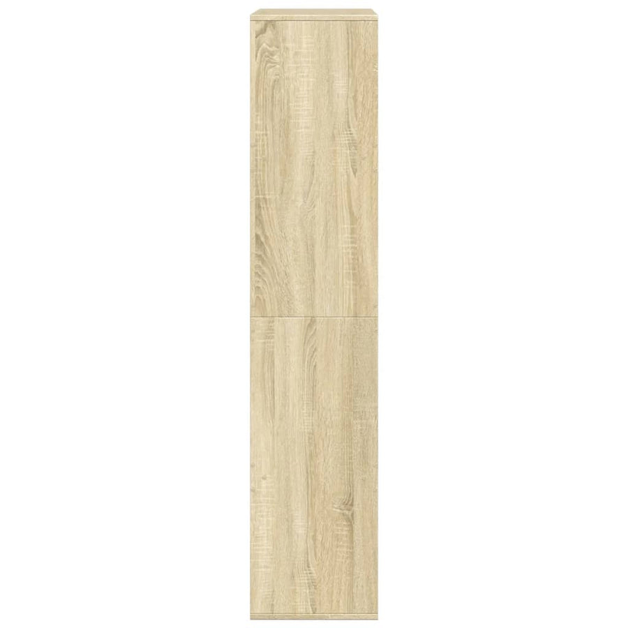 Boekenkast 100x33x155,5 cm bewerkt hout sonoma eikenkleurig