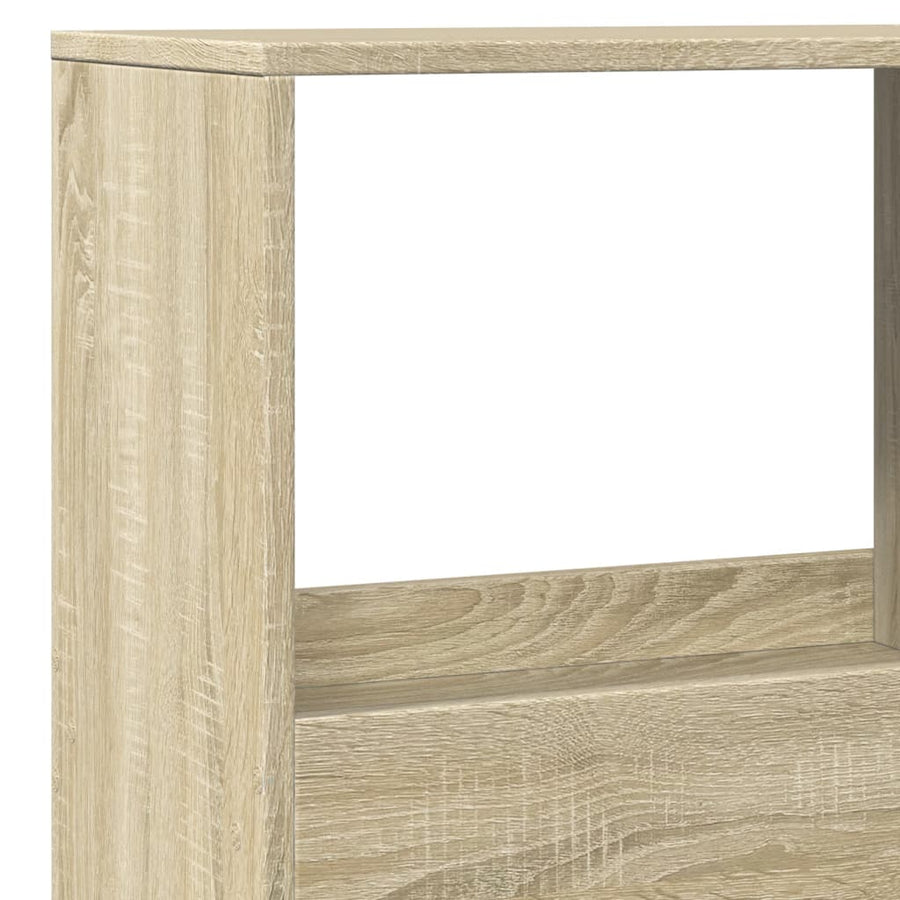 Boekenkast 100x33x155,5 cm bewerkt hout sonoma eikenkleurig