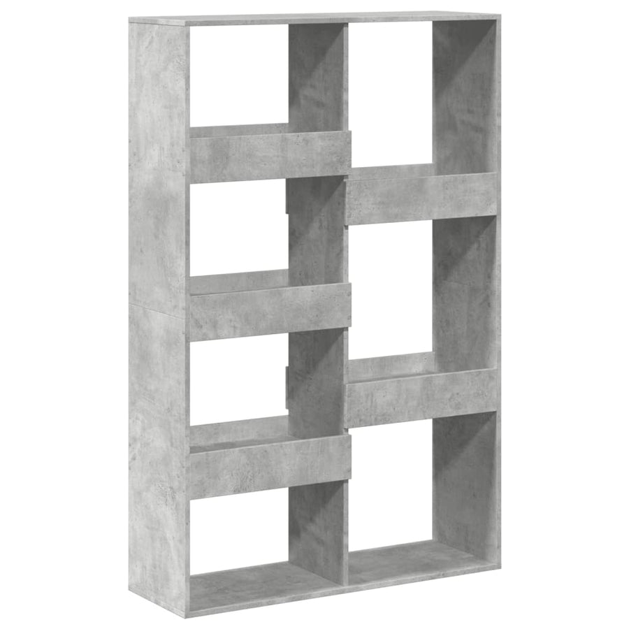 Boekenkast 100x33x155,5 cm bewerkt hout betongrijs