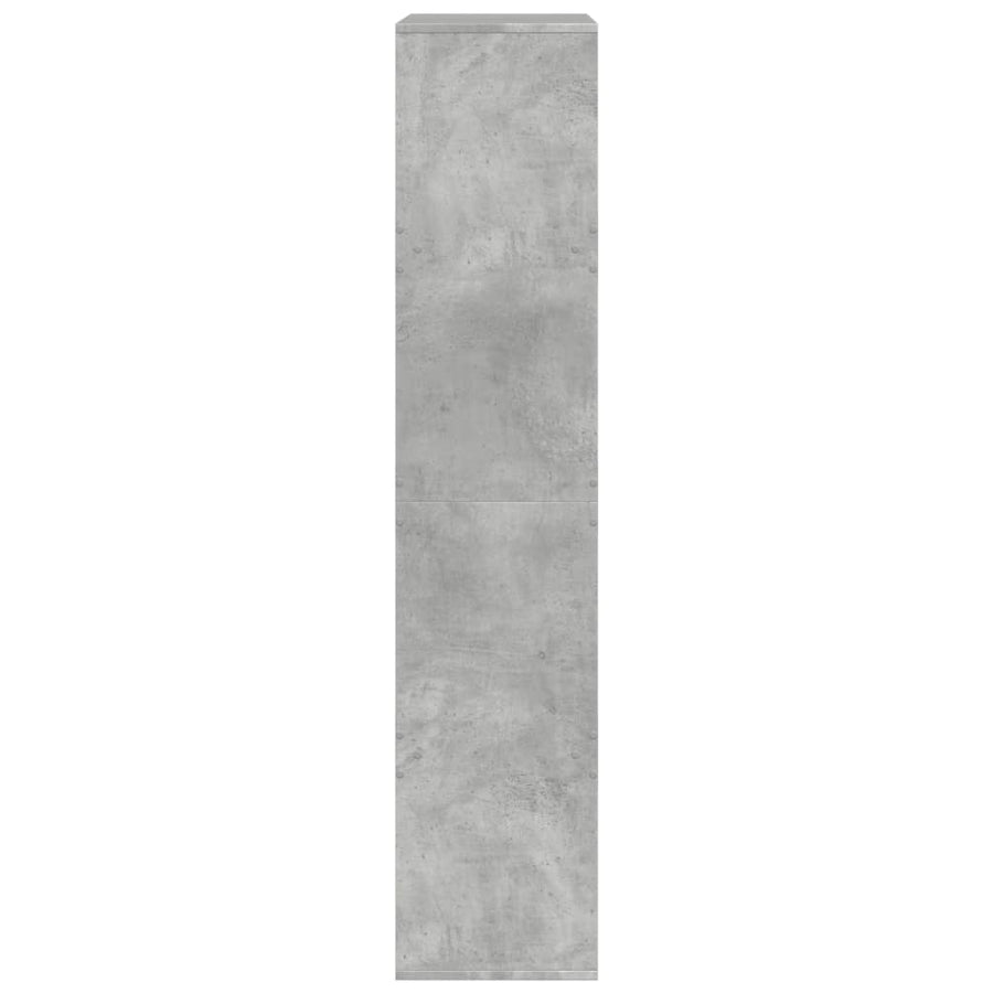 Boekenkast 100x33x155,5 cm bewerkt hout betongrijs