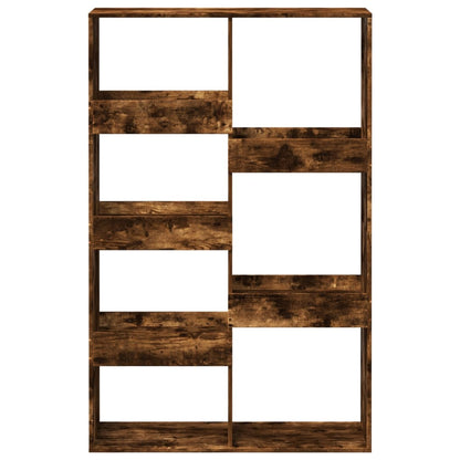 Boekenkast 100x33x155,5 cm bewerkt hout gerookt eikenkleurig