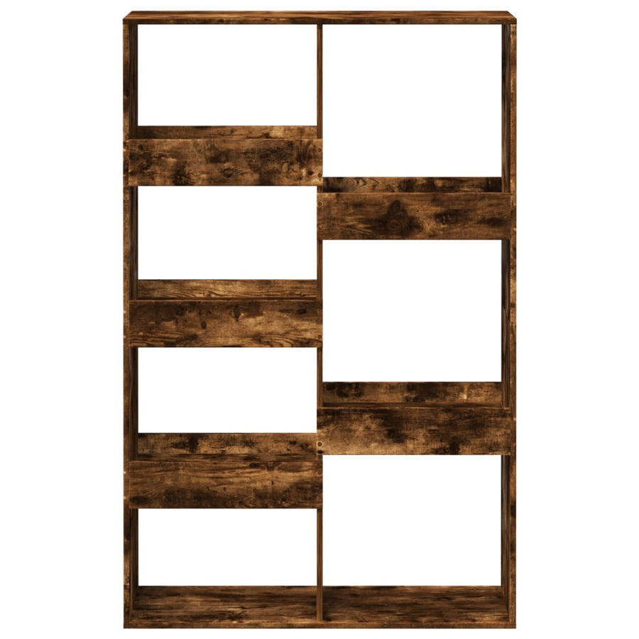 Boekenkast 100x33x155,5 cm bewerkt hout gerookt eikenkleurig