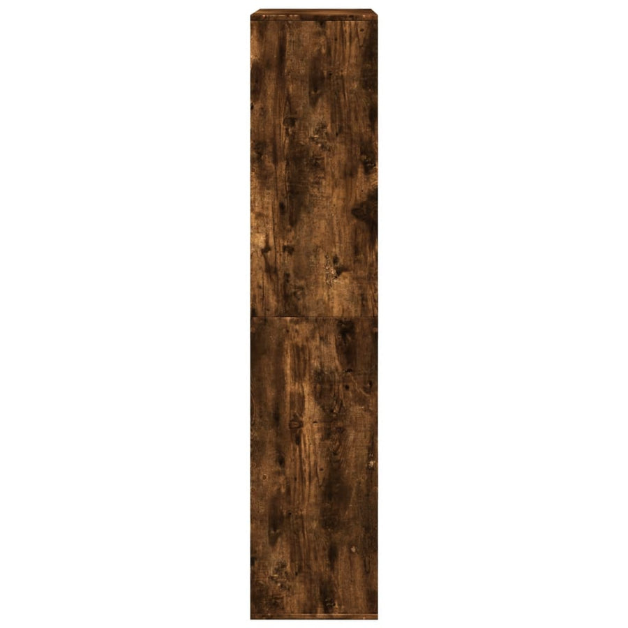 Boekenkast 100x33x155,5 cm bewerkt hout gerookt eikenkleurig