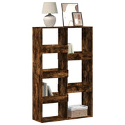 Boekenkast 100x33x155,5 cm bewerkt hout gerookt eiken