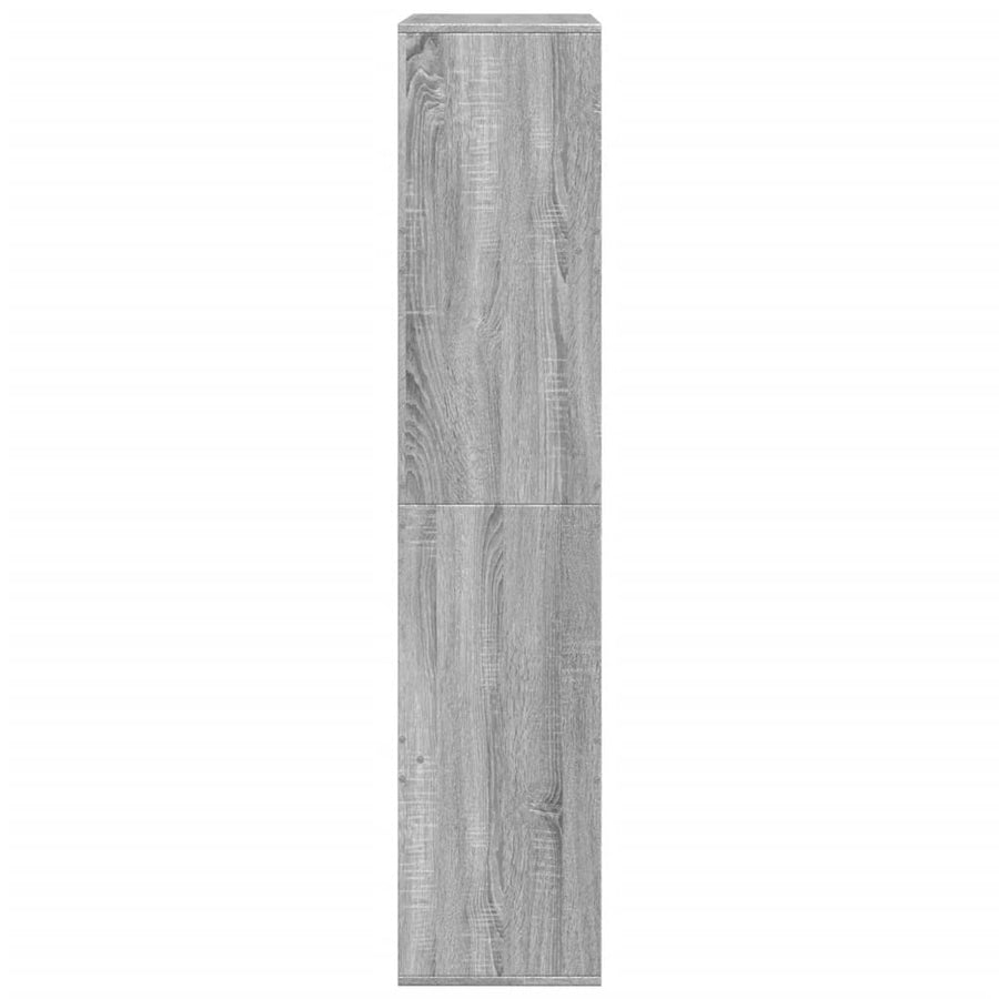 Boekenkast 100x33x155,5 cm bewerkt hout grijs sonoma eiken