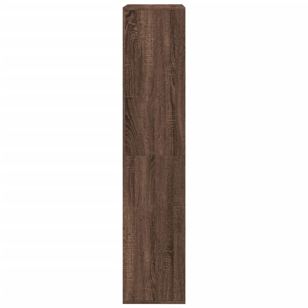 Boekenkast 100x33x155,5 cm bewerkt hout bruin eikenkleurig