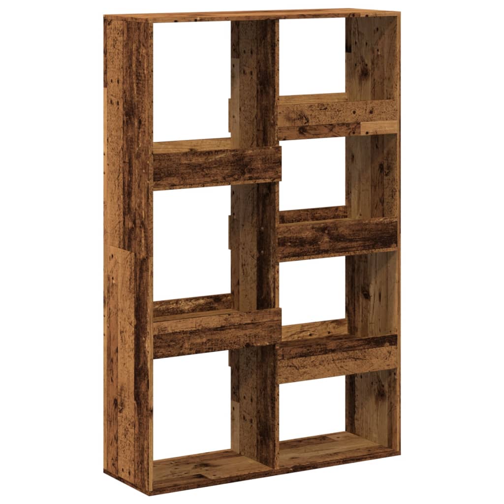 Boekenkast 100x33x155,5 cm bewerkt hout oud houtkleurig