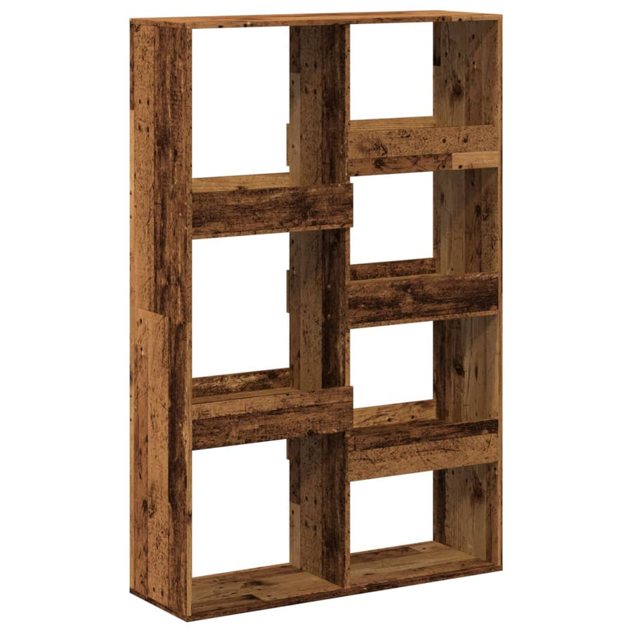 Boekenkast 100x33x155,5 cm bewerkt hout oud houtkleurig
