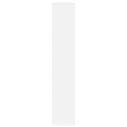Boekenkast 100x33x175 cm bewerkt hout wit