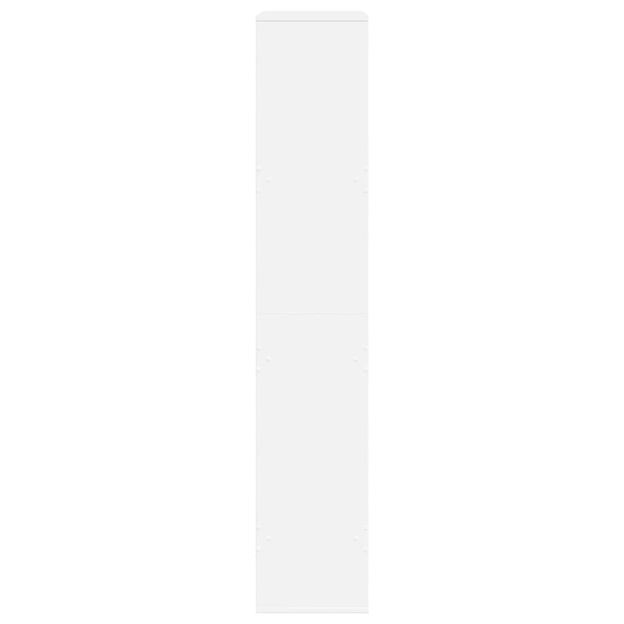 Boekenkast 100x33x175 cm bewerkt hout wit