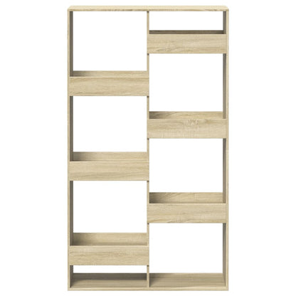 Boekenkast 100x33x175 cm bewerkt hout sonoma eikenkleurig