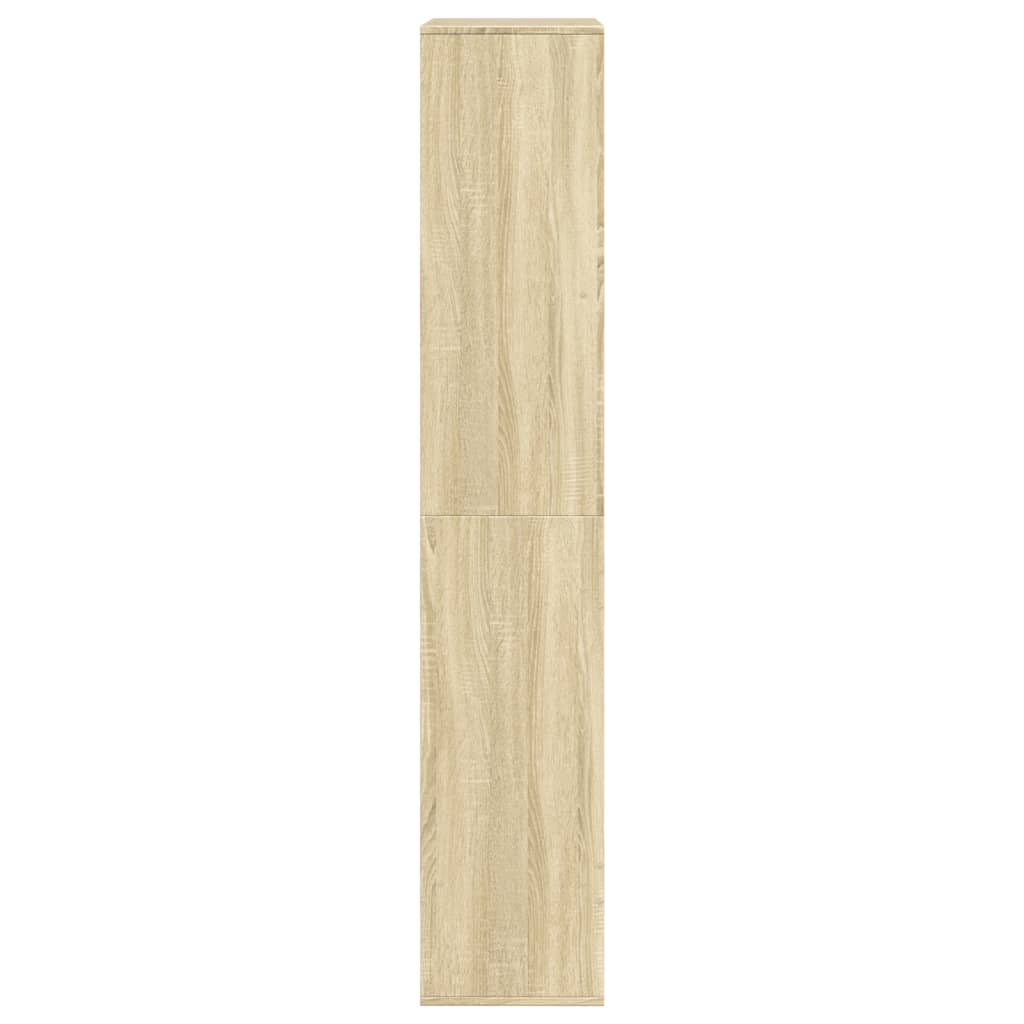 Boekenkast 100x33x175 cm bewerkt hout sonoma eikenkleurig