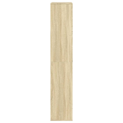Boekenkast 100x33x175 cm bewerkt hout sonoma eikenkleurig