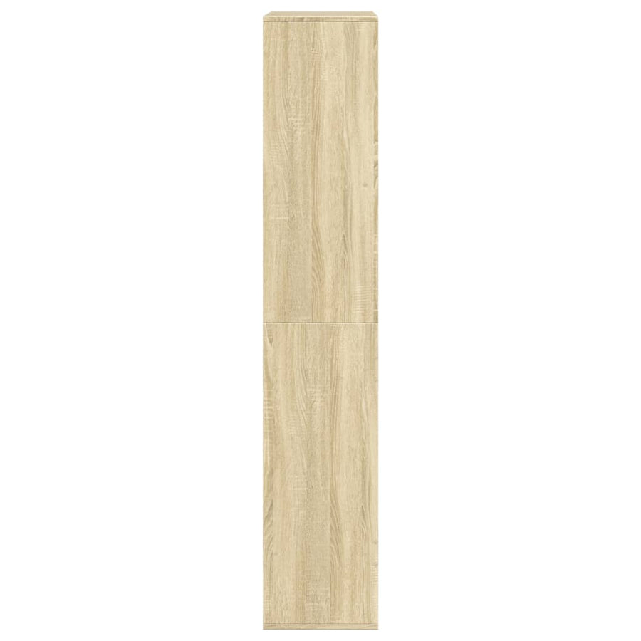 Boekenkast 100x33x175 cm bewerkt hout sonoma eikenkleurig