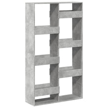 Boekenkast 100x33x175 cm bewerkt hout betongrijs