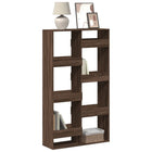 Bookcase 100x33x175 cm engineered wood brown oak look