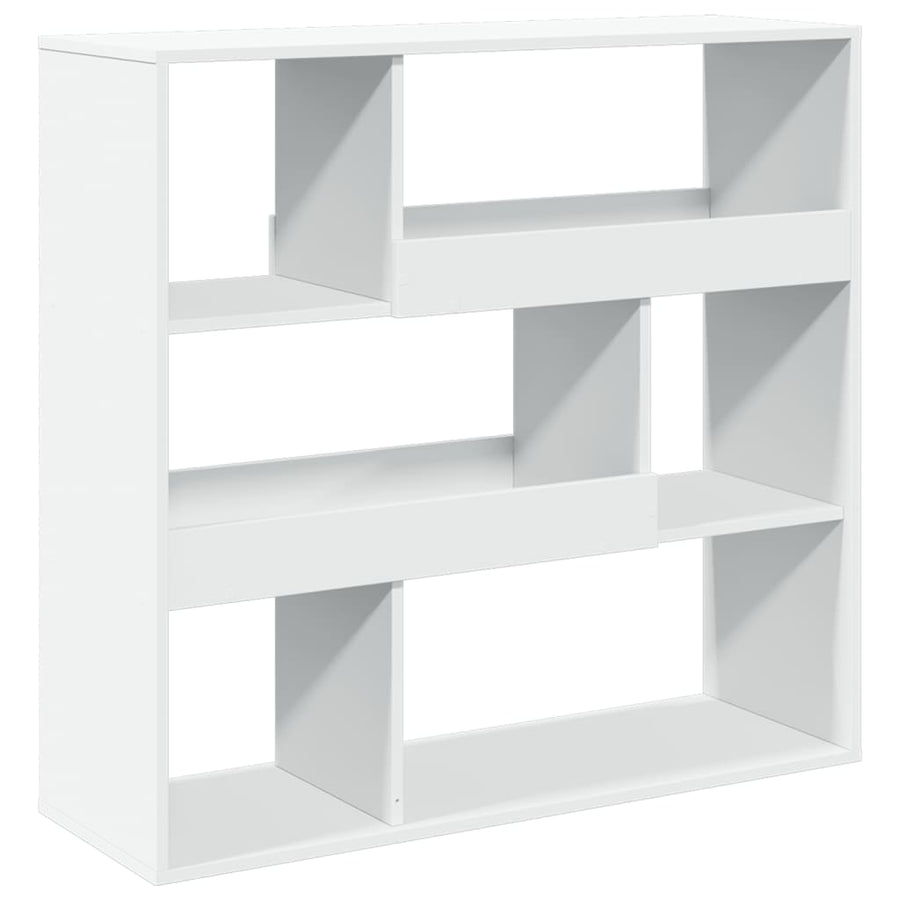 Boekenkast 100x33x94,5 cm bewerkt hout wit