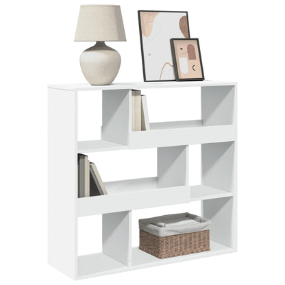 Boekenkast 100x33x94,5 cm bewerkt hout wit