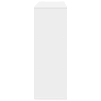 Boekenkast 100x33x94,5 cm bewerkt hout wit