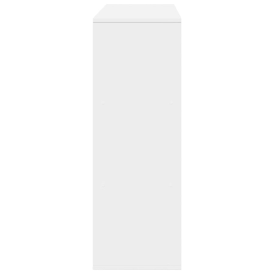Boekenkast 100x33x94,5 cm bewerkt hout wit