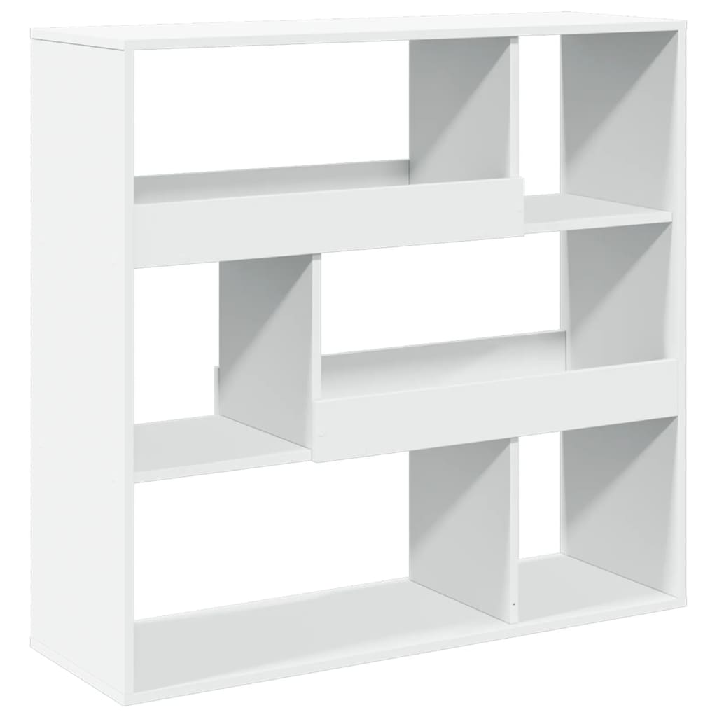 Boekenkast 100x33x94,5 cm bewerkt hout wit