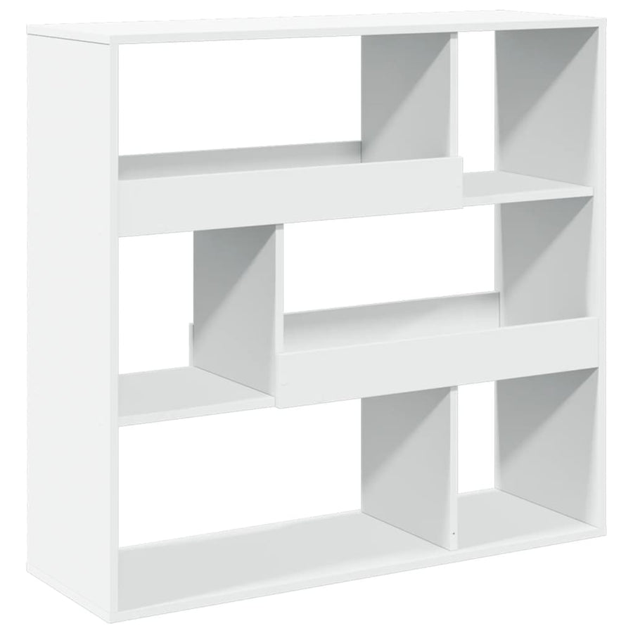 Boekenkast 100x33x94,5 cm bewerkt hout wit