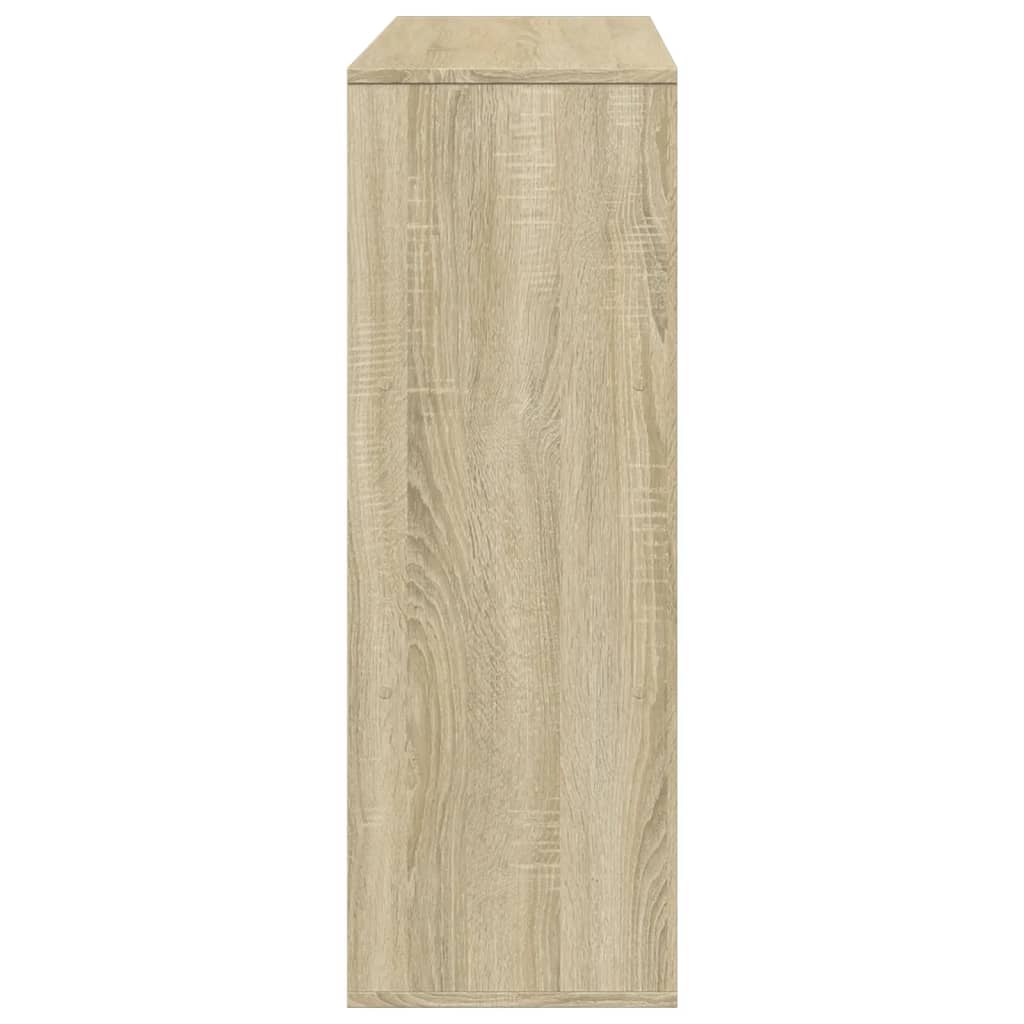 Boekenkast 100x33x94,5 cm bewerkt hout sonoma eikenkleurig