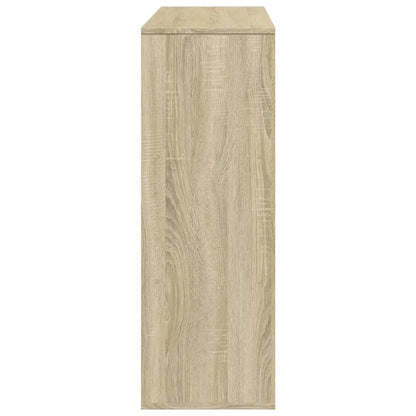 Boekenkast 100x33x94,5 cm bewerkt hout sonoma eikenkleurig