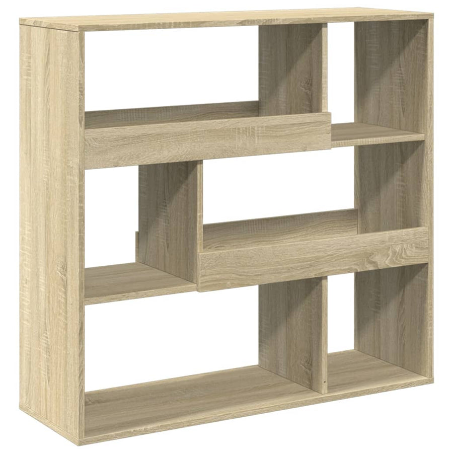 Boekenkast 100x33x94,5 cm bewerkt hout sonoma eikenkleurig