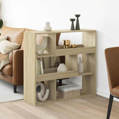 Boekenkast 100x33x94,5 cm bewerkt hout sonoma eikenkleurig