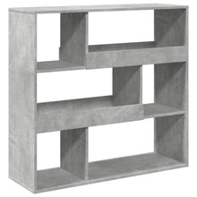 Boekenkast 100x33x94,5 cm bewerkt hout betongrijs