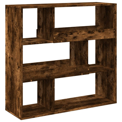 Boekenkast 100x33x94,5 cm bewerkt hout gerookt eikenkleurig