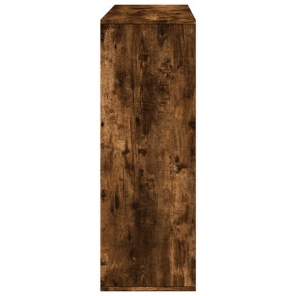 Boekenkast 100x33x94,5 cm bewerkt hout gerookt eikenkleurig