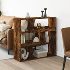 Room divider 100x33x94.5 cm carved wood smoked oak look