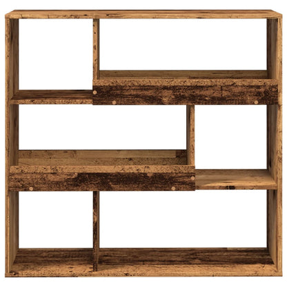 Boekenkast 100x33x94,5 cm bewerkt hout oud houtkleurig