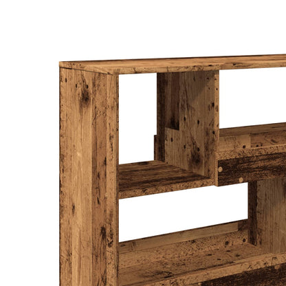 Boekenkast 100x33x94,5 cm bewerkt hout oud houtkleurig