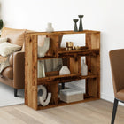 Kamerscherm 100x33x94,5 cm bewerkt hout oud houtkleurig