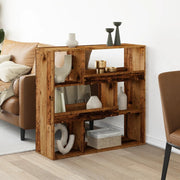 Kamerscherm 100x33x94,5 cm bewerkt hout oud houtkleurig