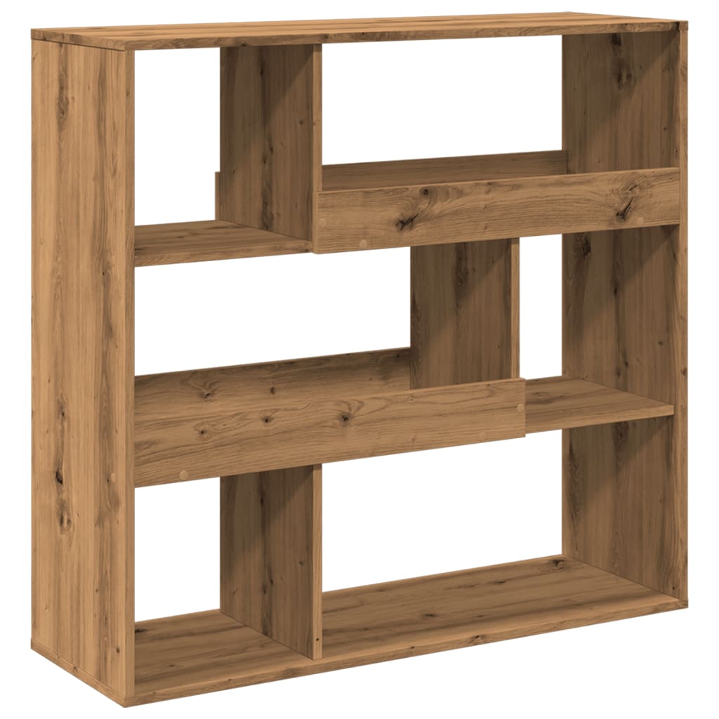 Kamerscherm 100X33X94,5 Cm Bewerkt Hout Artisanaal Eikenkleur 94.5 cm artisian oak