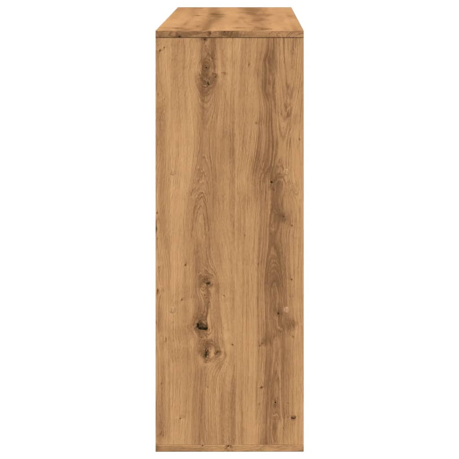 Kamerscherm 100X33X94,5 Cm Bewerkt Hout Artisanaal Eikenkleur 94.5 cm artisian oak
