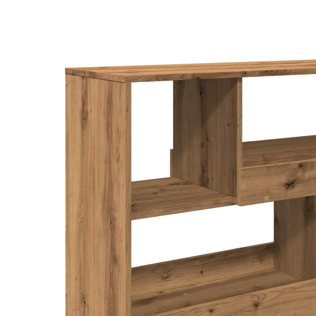 Kamerscherm 100X33X94,5 Cm Bewerkt Hout Artisanaal Eikenkleur 94.5 cm artisian oak