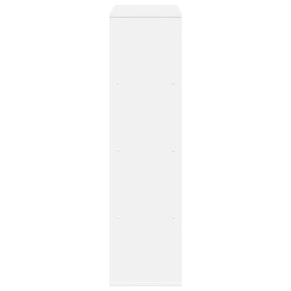 Kamerscherm 100x33x125,5 cm bewerkt hout wit