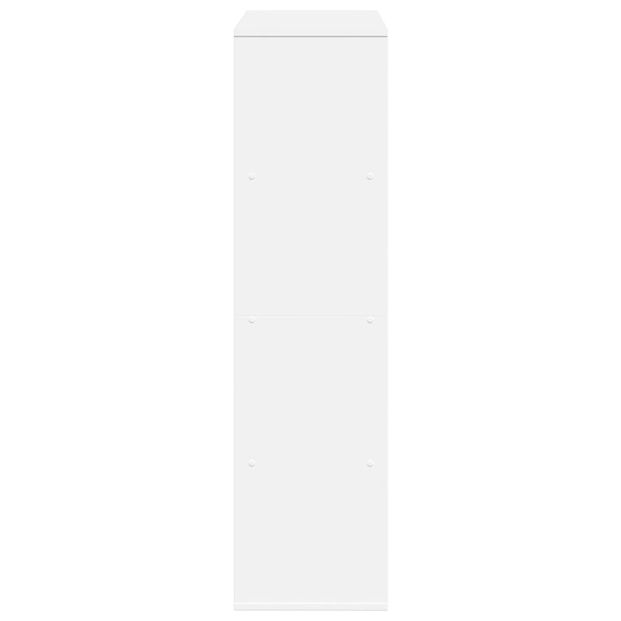 Kamerscherm 100x33x125,5 cm bewerkt hout wit