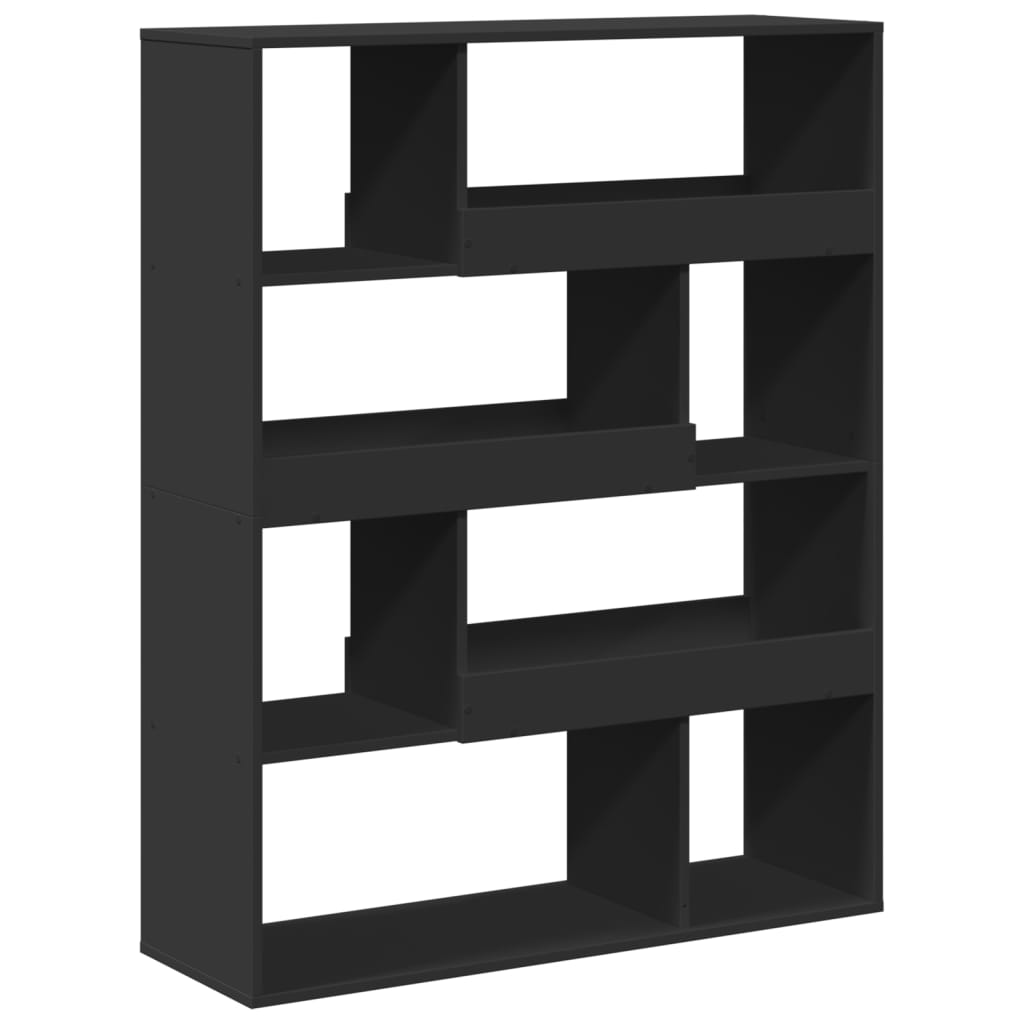 Kamerscherm 100x33x125,5 cm bewerkt hout zwart