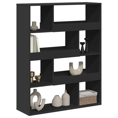 Kamerscherm 100x33x125,5 cm bewerkt hout zwart